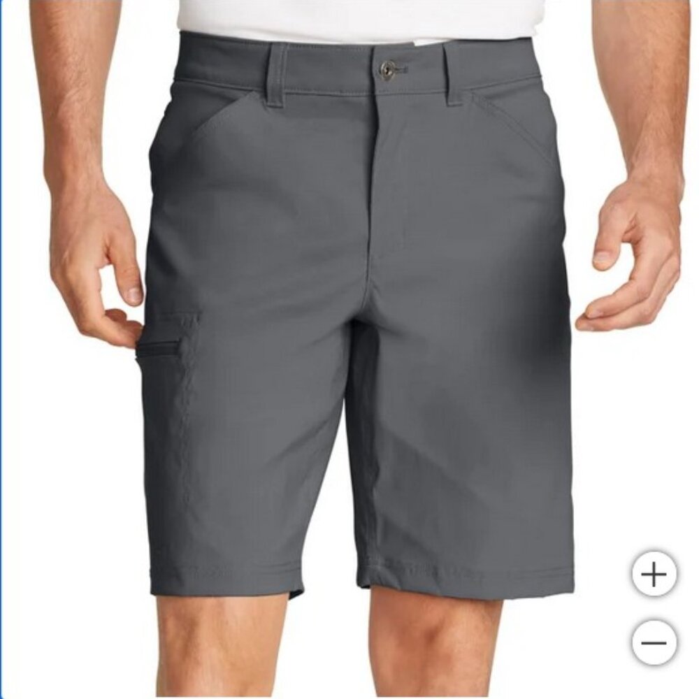 Eddie Bauer Men's UPF 50+ Classic Fit Rainier Tech Shorts NWT
